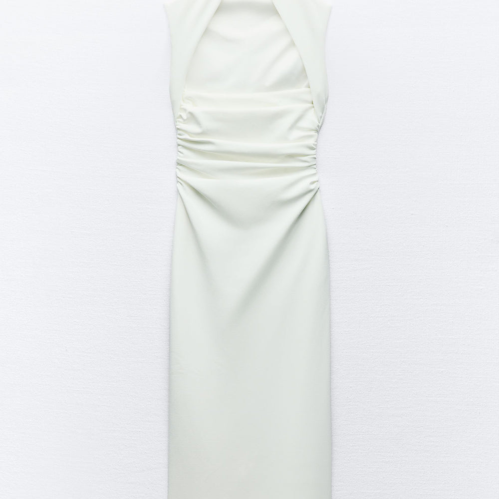 Moudda ZARA - Robe mi-longue maille épaisse, coupe droite - Tunisie 2