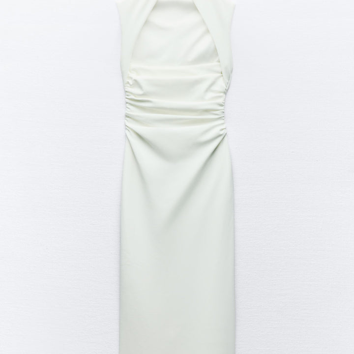 Moudda ZARA - Robe mi-longue maille épaisse, coupe droite - Tunisie 2
