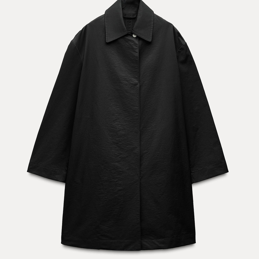 Moudda ZARA - Trench mi-long fermeture éclair nylon - Tunisie 1