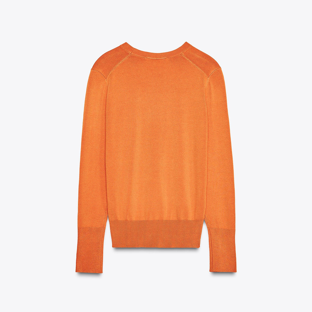 Moudda ZARA - Pull Basic - Col Caja, Bouton Doré & Poignet - Tunisie 2
