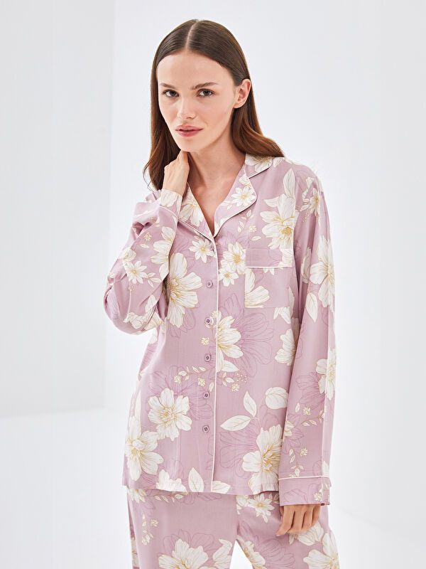 Moudda LC Waikiki - Pyjama tissé à manches longues pour Femmes - Tunisie 2