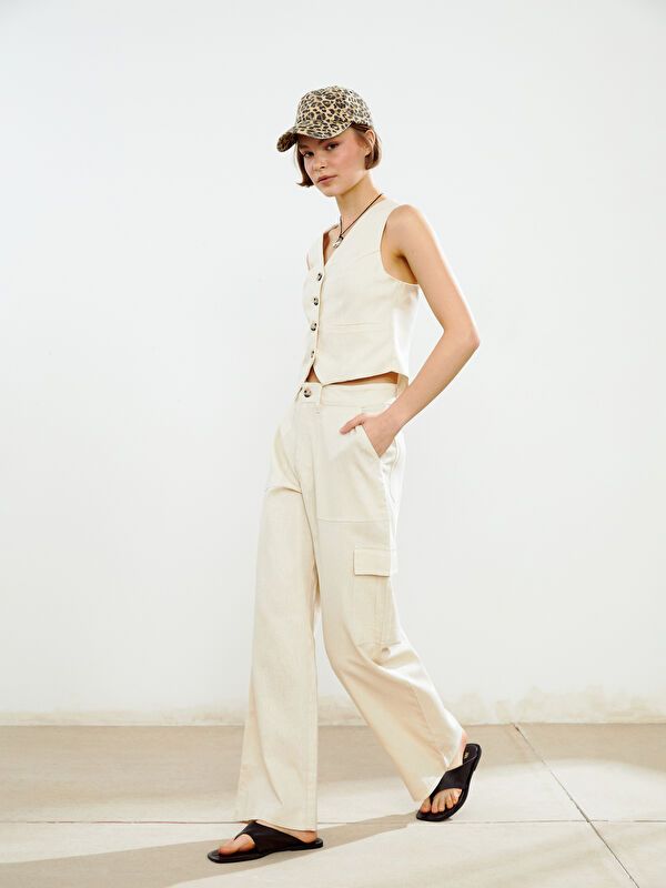 Moudda LC Waikiki - Pantalon fin en tissu pour Femme - Tunisie 3