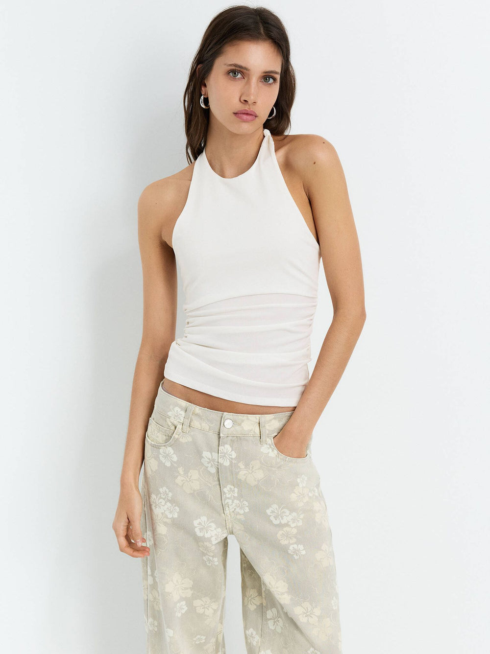 Moudda PULL & BEAR - T-Shirt Halter - Nœud Encolure - Tunisie 2