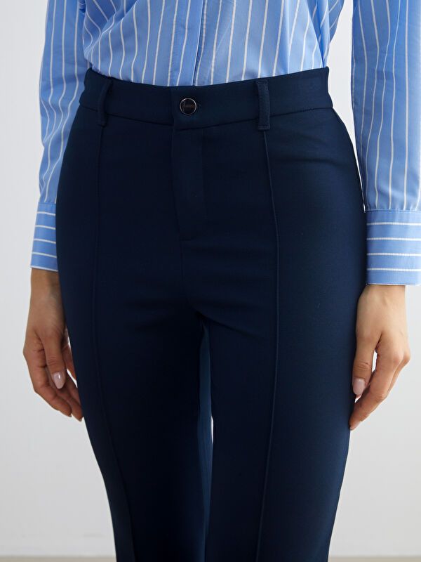 Moudda LC Waikiki - Pantalon tissé moyen Femme Marine - Tunisie 3