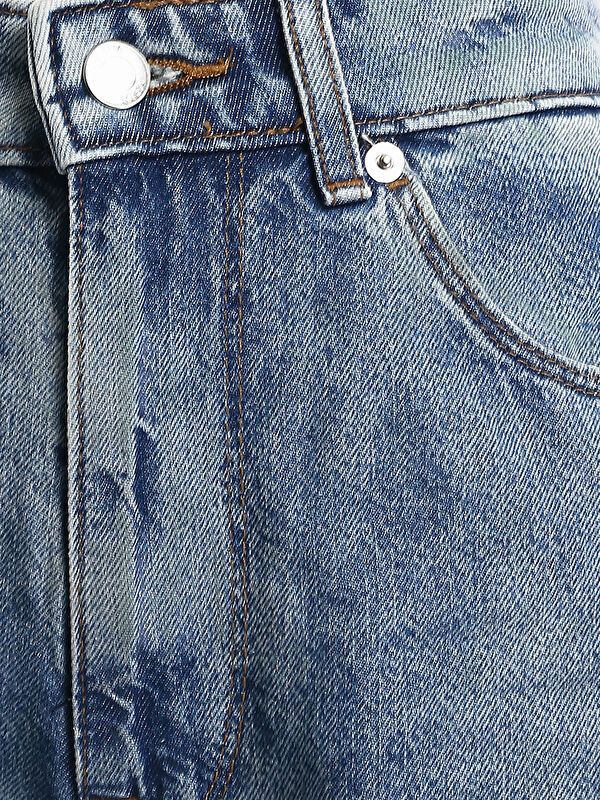 Moudda LC Waikiki - Pantalon tissé en denim Femme Bleu moyen - Tunisie 3