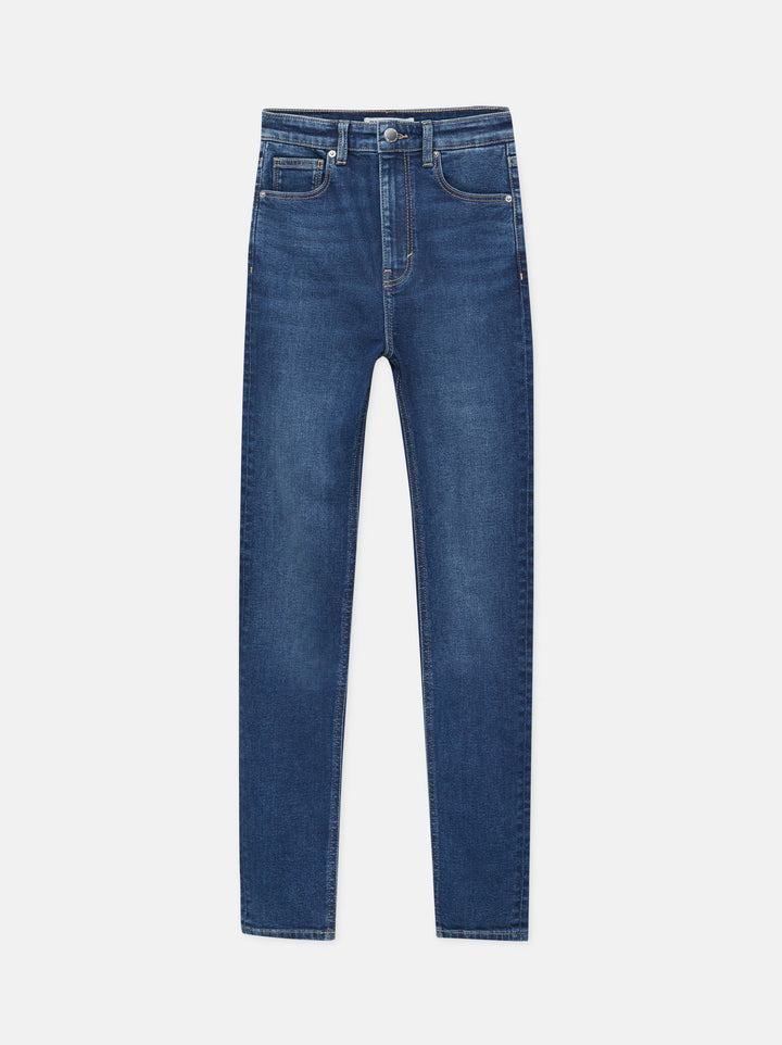 Moudda PULL & BEAR - Pantalon Skinny Super Taille Haute Blanc - Tunisie 1