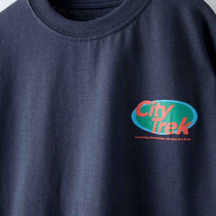 Moudda ZARA - T-shirt marine à texte, style surf - Tunisie 3