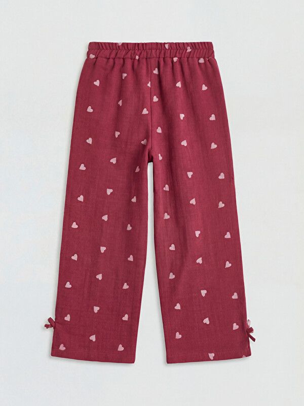 Moudda LC Waikiki - Ensemble en tissu Filles pour Fille couleur Bordeaux imprimé - Tunisie 4