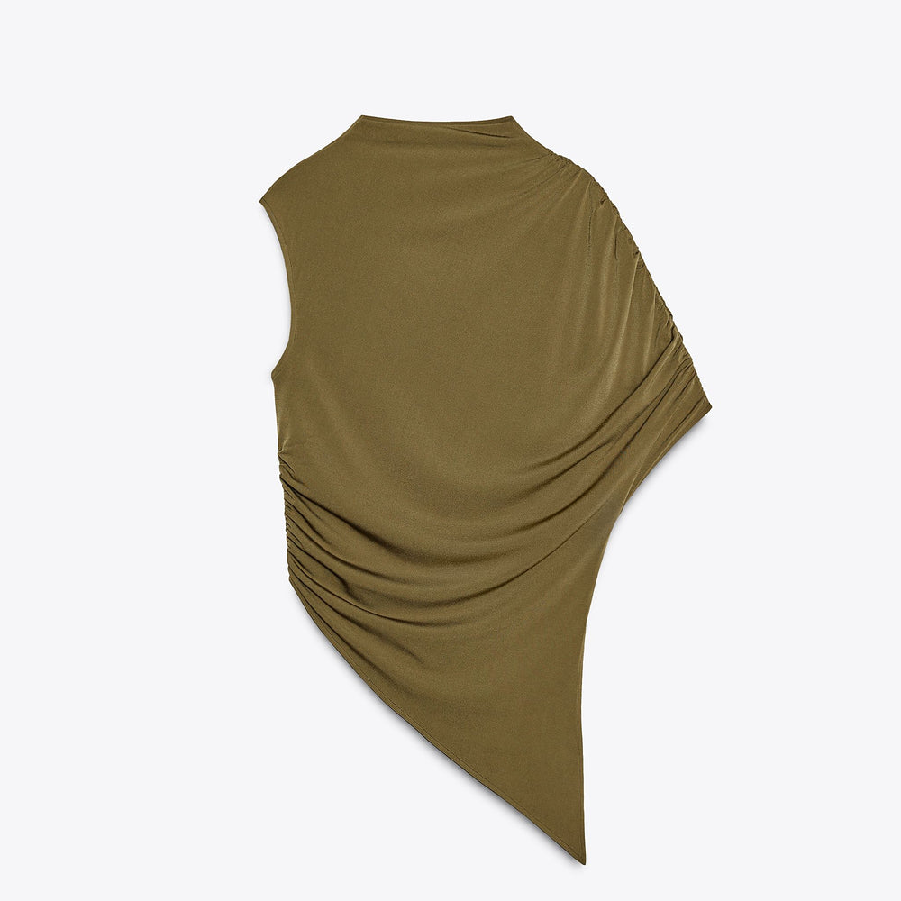 Moudda ZARA - T-Shirt Asymétrique - Drapé Fluide - Tunisie 2