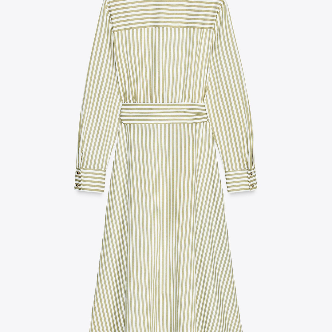 Moudda ZARA - Robe Midi Chemisier - Jupe Plissée & Ceinture - Tunisie 2