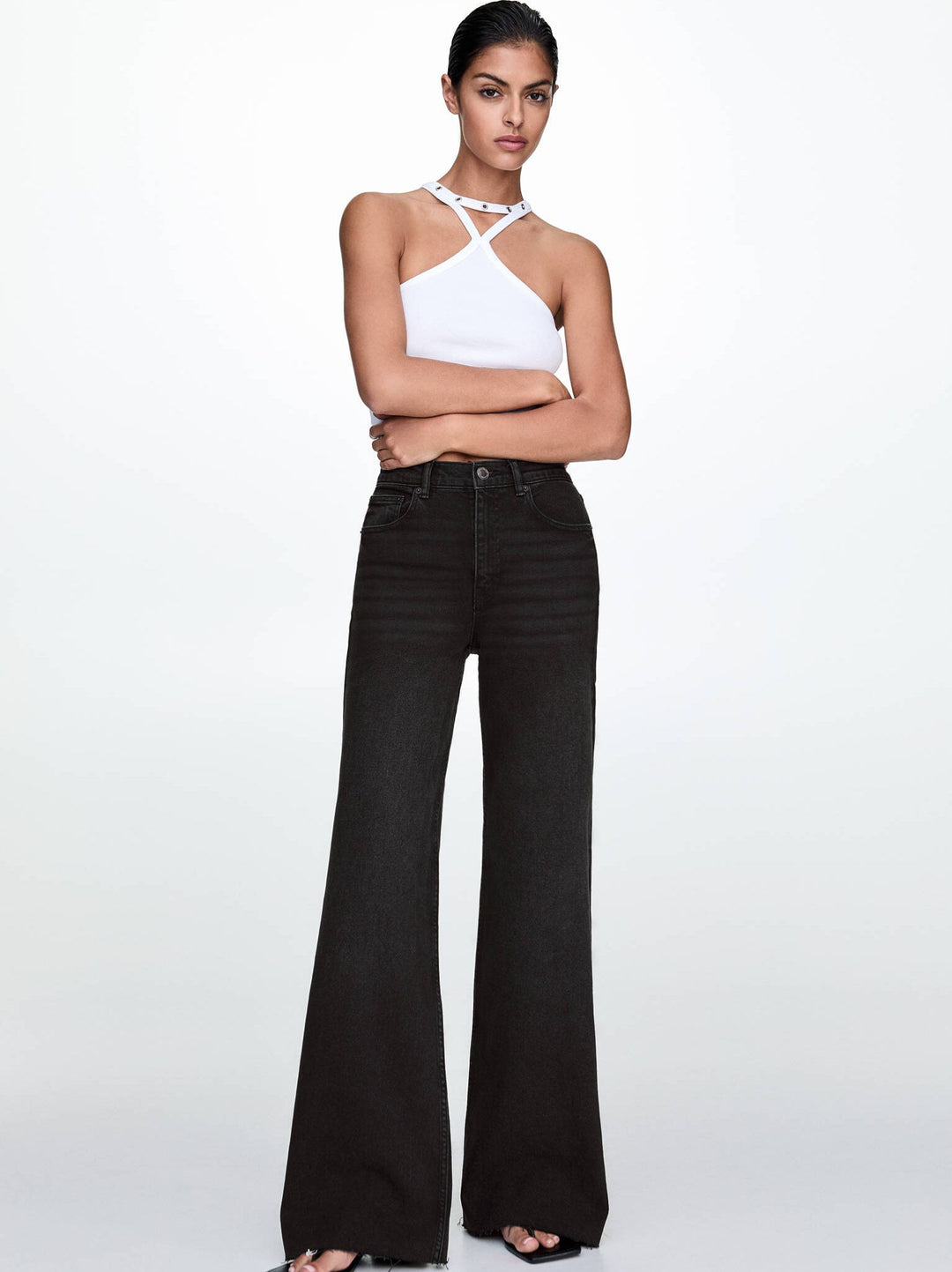 Moudda PULL & BEAR - Pantalon Jambe Large Confort - Tunisie 4