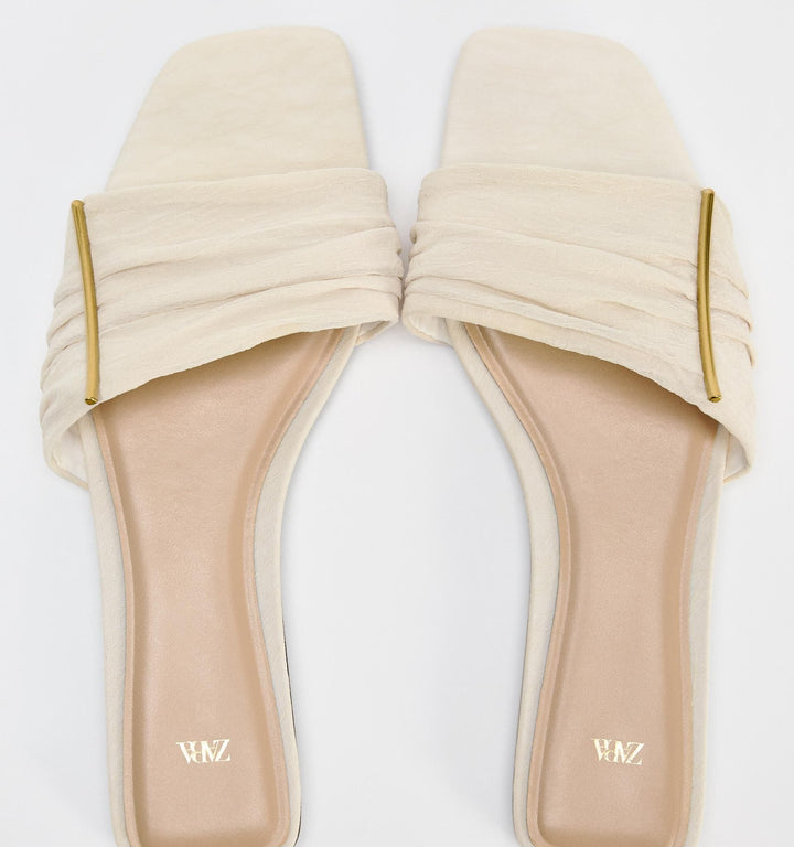 Moudda ZARA - Chaussure plate tissu pièce métallique - Tunisie 5