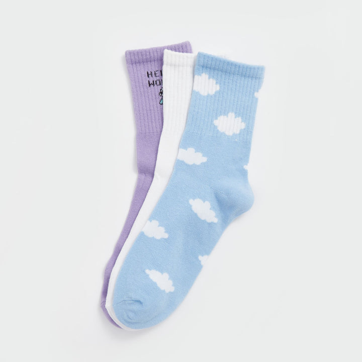 Moudda LC Waikiki - Chaussettes courtes Femme Bleu - Tunisie 2