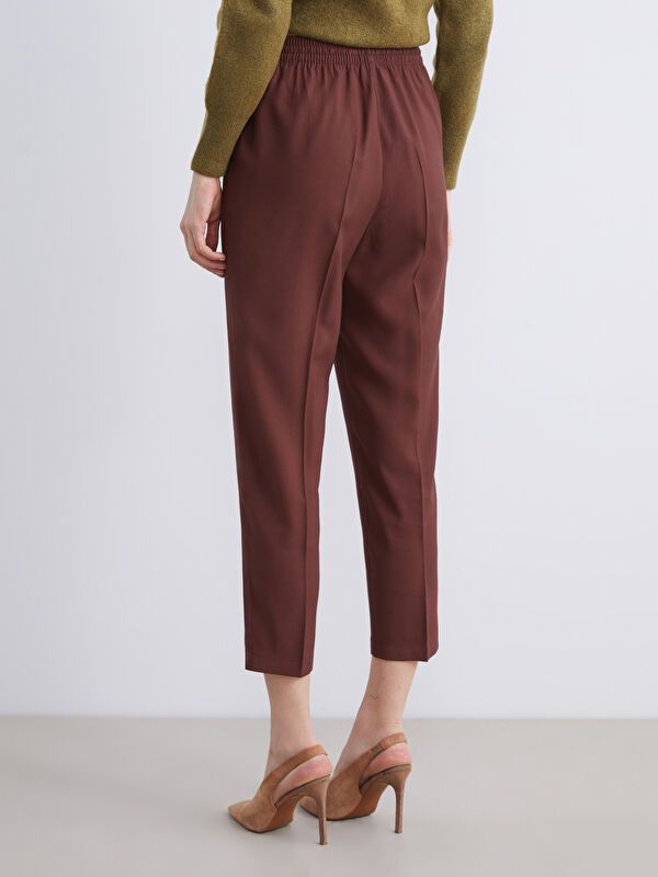 Moudda LC Waikiki - Pantalon tissé fin Femme Moutarde - Tunisie 4