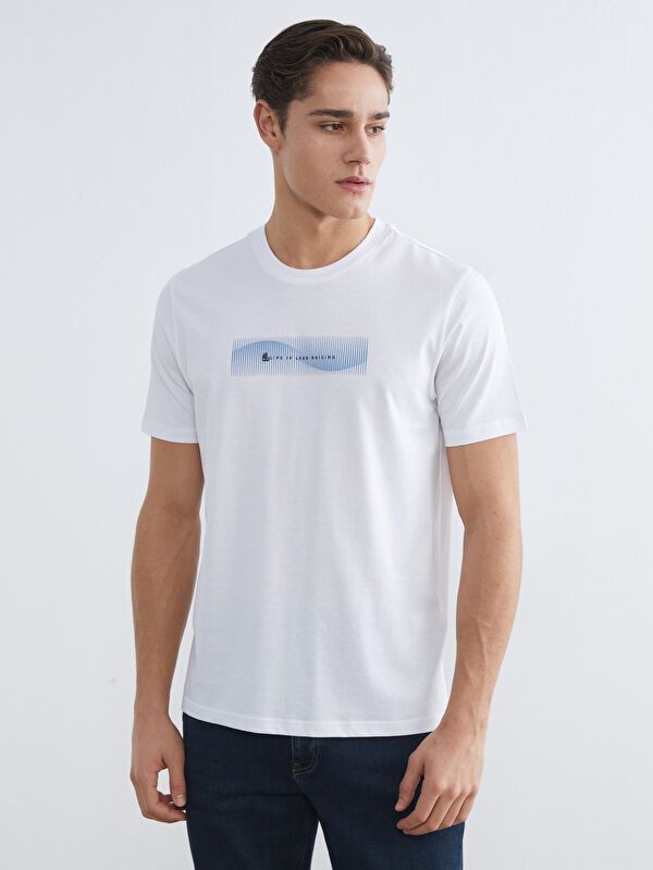 Moudda LC Waikiki - T-shirt imprimé manches courtes en jersey pour Homme - Tunisie 1