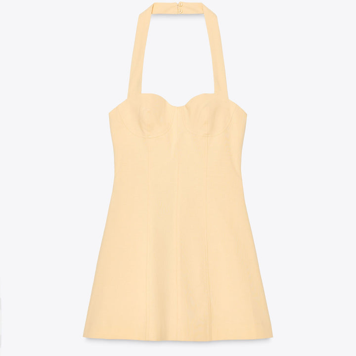 Moudda ZARA - Robe/Combinaison Courte Coton Élastique Halter - Tunisie 1