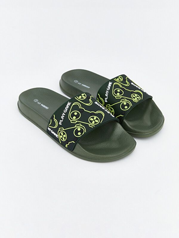 Moudda LC Waikiki - Pantoufles pour Garçon couleur Kaki clair - Tunisie 1