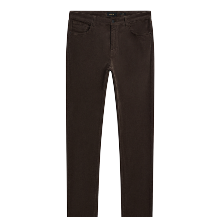 Moudda Massimo Dutti - Pantalon jean velours côtelé diagonal coupe slim - Tunisie 1