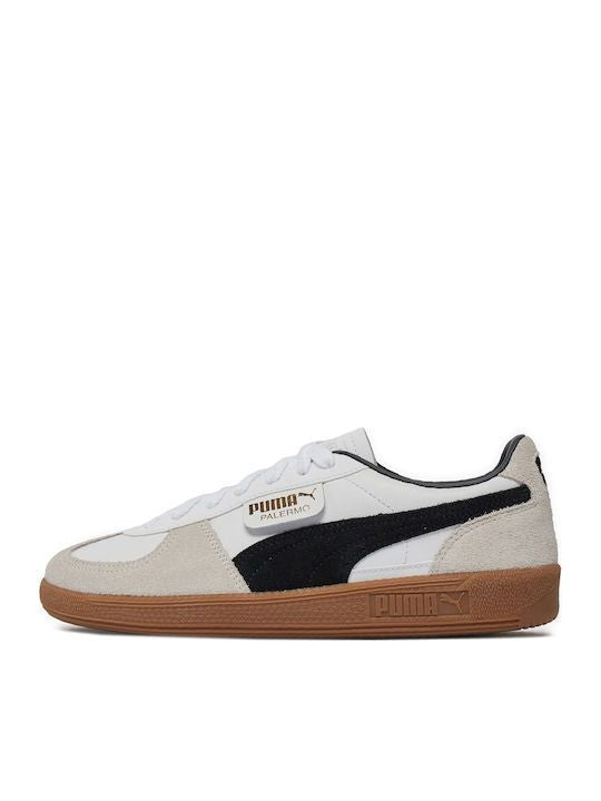 Moudda Puma - Sneakers PUMA Palermo Lth Jr,PUMA White-Vapor Gray-Gum pour enfants - Tunisie 2