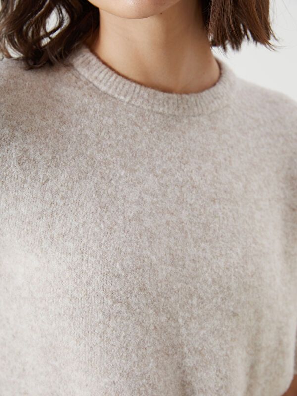 Moudda LC Waikiki - Pull tricot moyen Femme Mélange beige - Tunisie 3