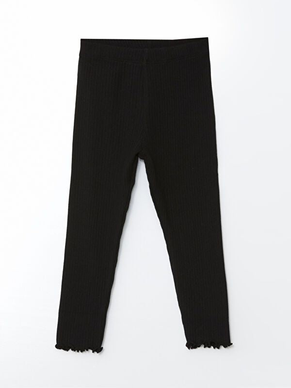 Moudda LC Waikiki - T-shirt jersey stretch basique Fille Noir - Tunisie 1