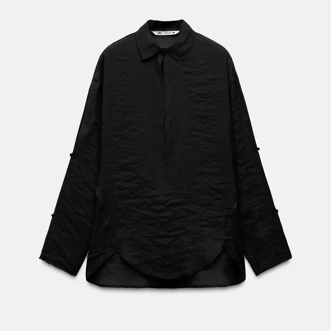 Moudda ZARA - Polo lyocell détail cordon poignet - Tunisie 1