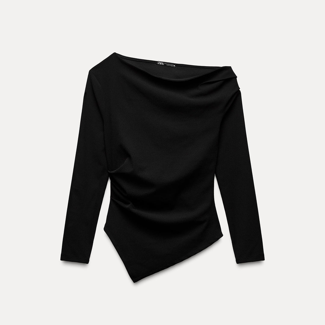 Moudda ZARA - Top Ourlet Asymétrique Fluide - Tunisie 1