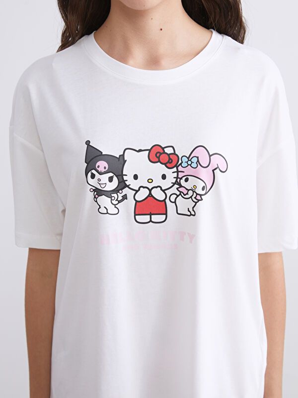 Moudda LC Waikiki - Pyjama manches courtes Femme Imprimé rose - Tunisie 3