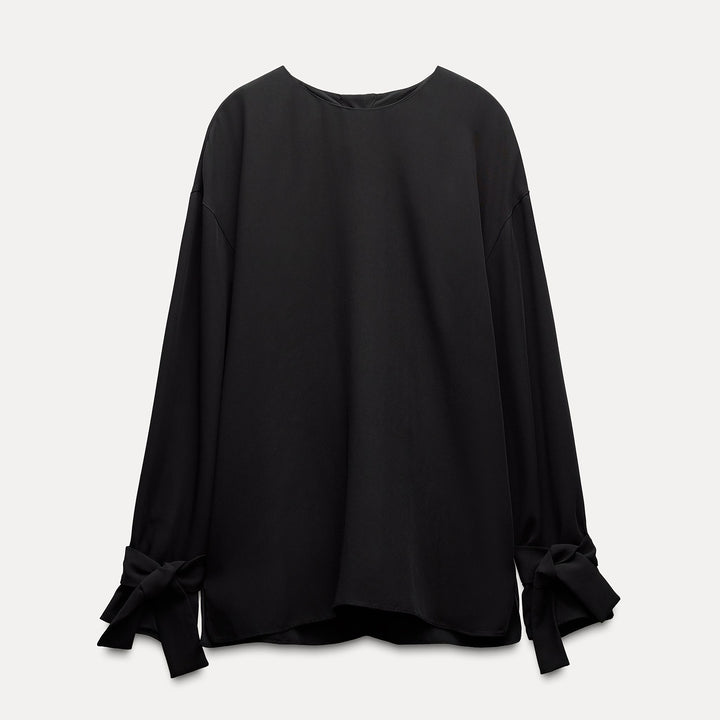 Moudda ZARA - Chemise tencel détail passant poignet et boutons dos - Tunisie 1