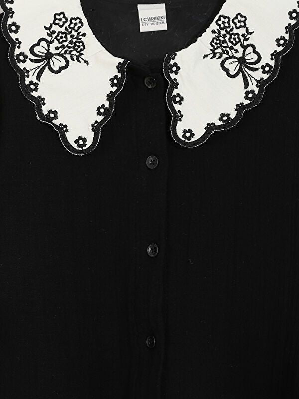 Moudda LC Waikiki - Robe en jersey manches longues Fille Noir - Tunisie 4