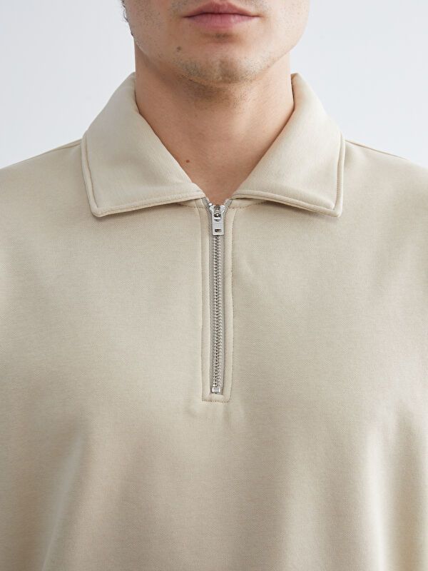 Moudda LC Waikiki - Sweatshirt en jersey couleur Beige pour hommes - Tunisie 3