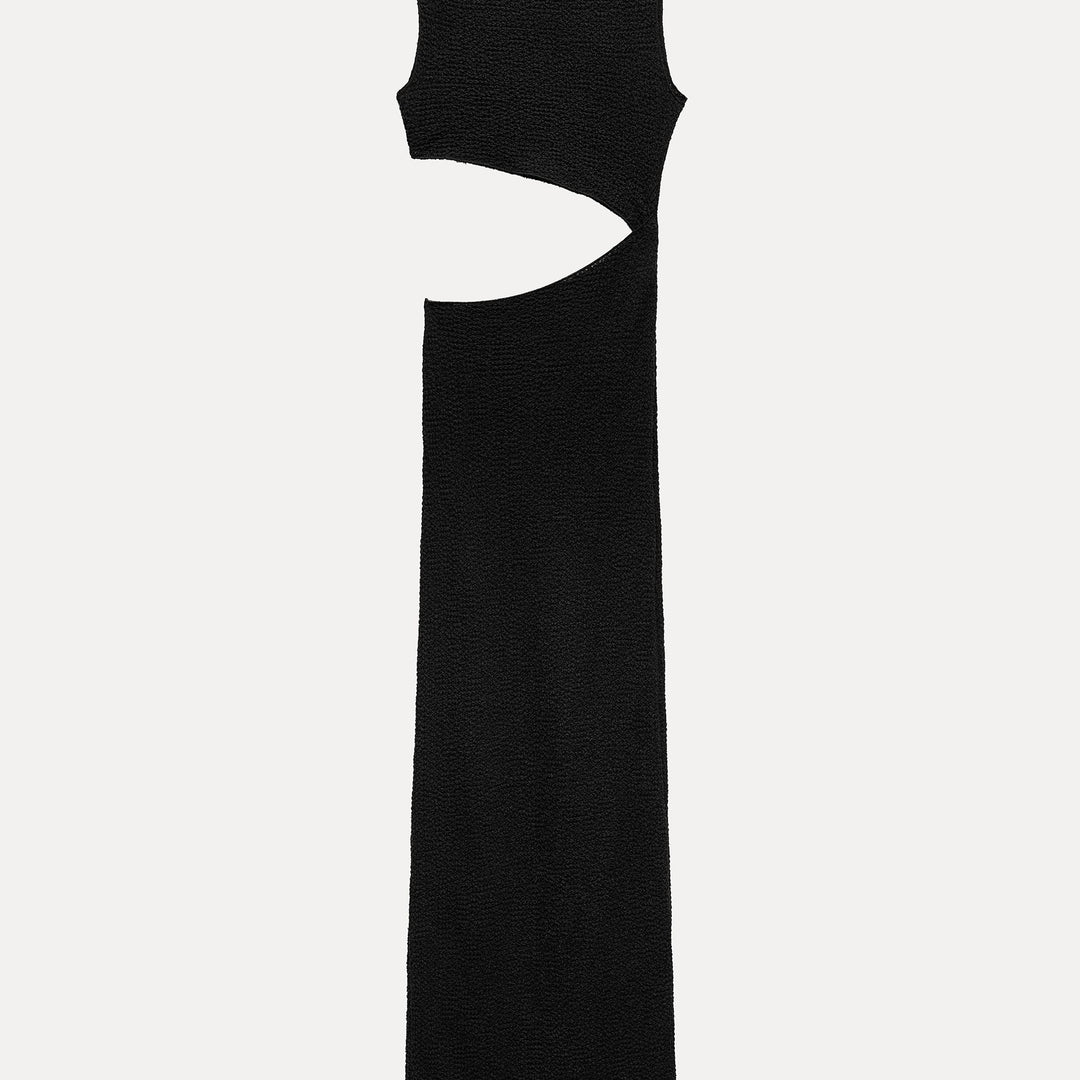 Moudda ZARA - Robe longue en dentelle, manches courtes, découpes texturées - Tunisie 1