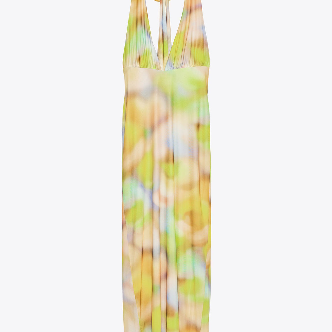Moudda ZARA - Robe Midi Mesh Halter - Riz Poitrine & Imprimé - Tunisie 1