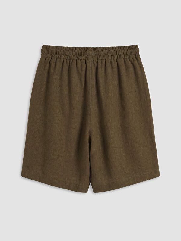 Moudda LC Waikiki - Short en tissu pour Femme couleur Vert kaki - Tunisie 2