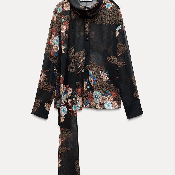 Moudda ZARA - Chemise imprimée fleurs délavée - Tunisie 2