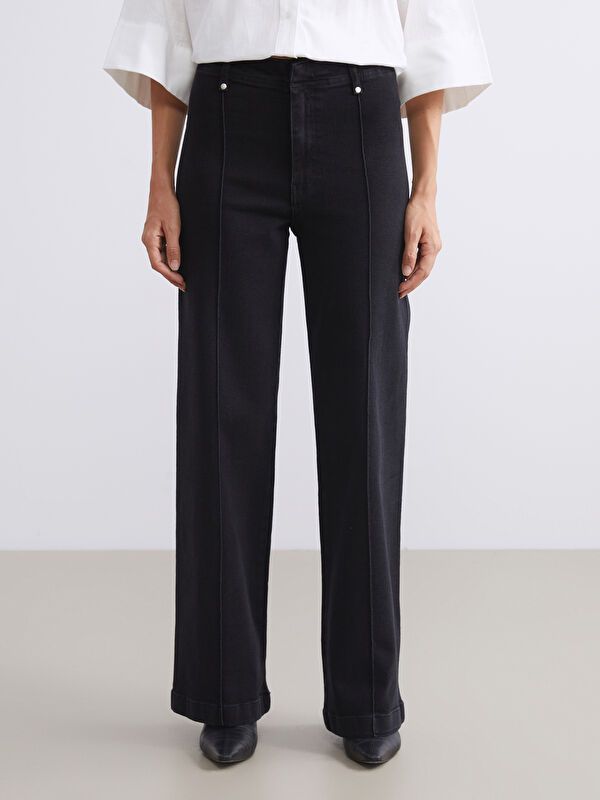 Moudda LC Waikiki - Pantalon jean tissé basique Femme Rodéo noir+m - Tunisie 2