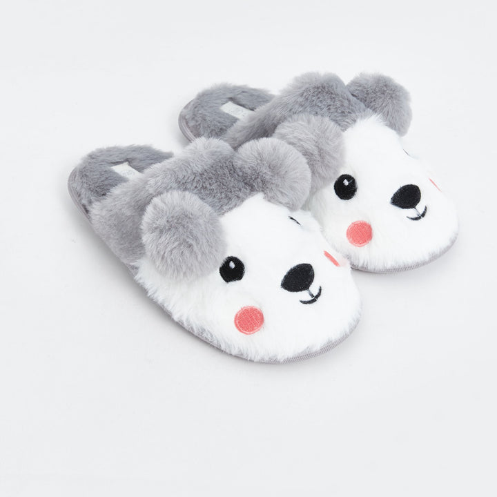 Moudda LC Waikiki - Pantoufles maison Fille Gris - Tunisie 1