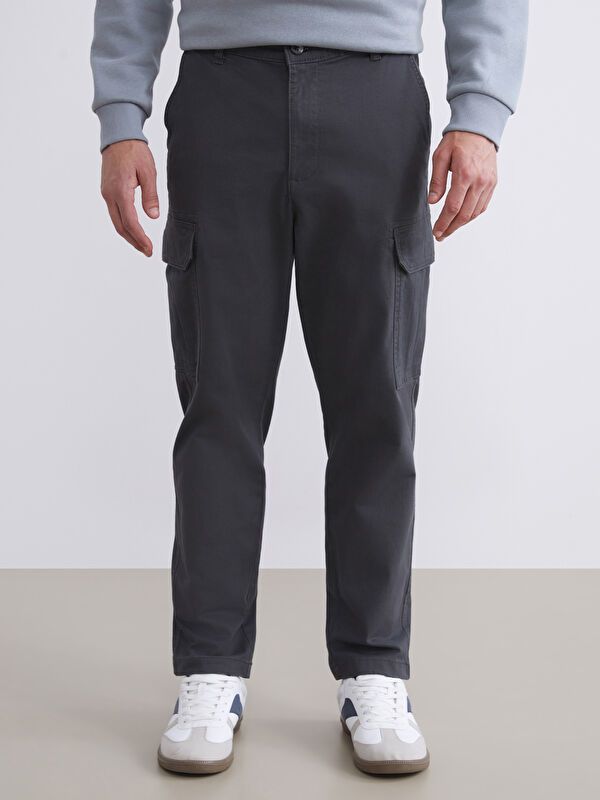 Moudda LC Waikiki - Pantalon cargo tissé Homme Anthracite - Tunisie 2