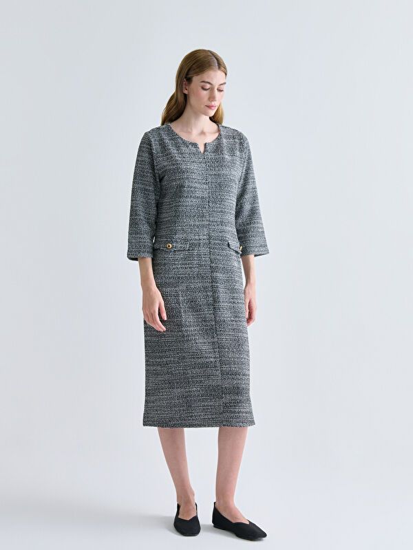 Moudda LC Waikiki - Robe en jersey cv à manches longues pour Femmes - Tunisie 1