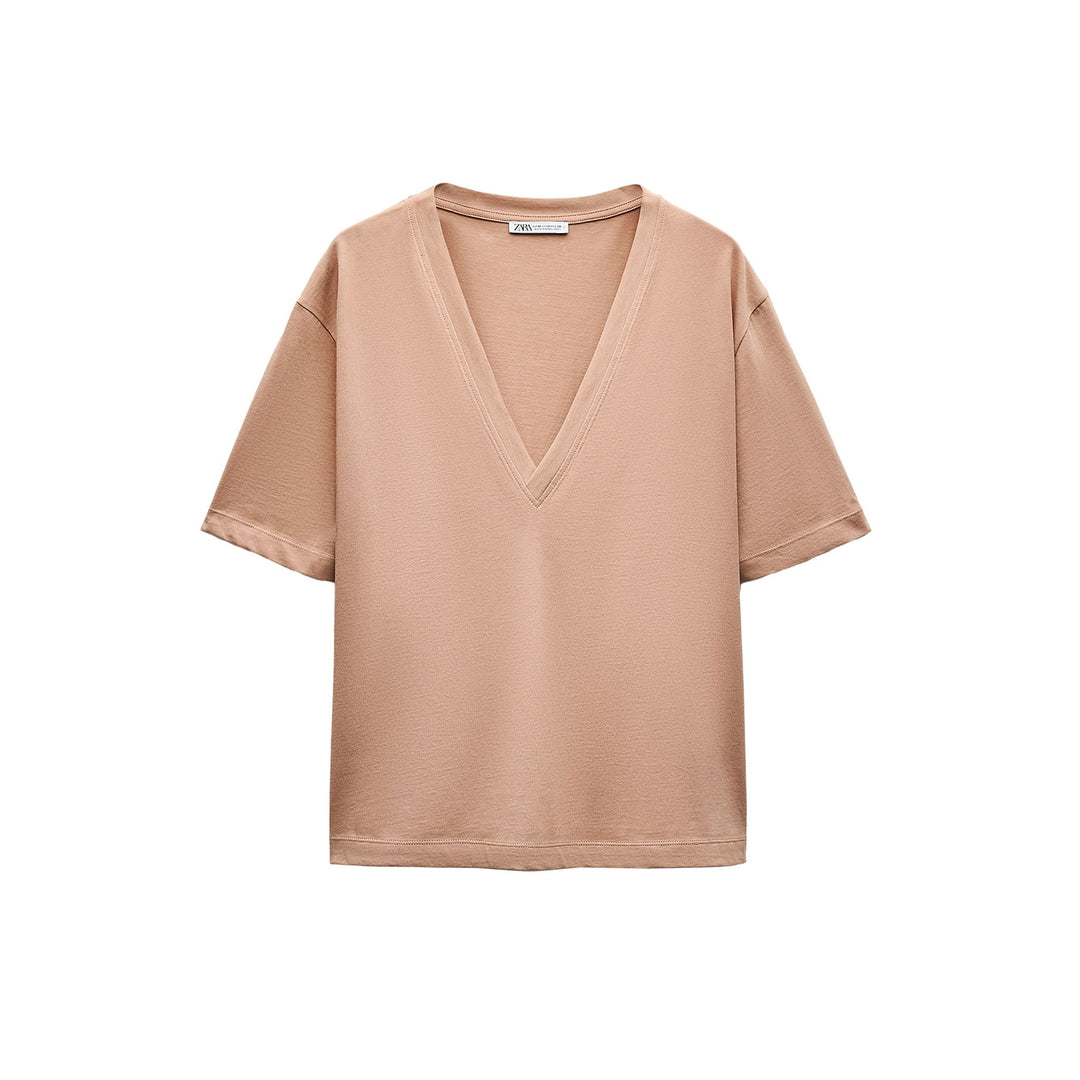 Moudda ZARA - T-shirt Coton Basique Manches Courtes - Tunisie 3