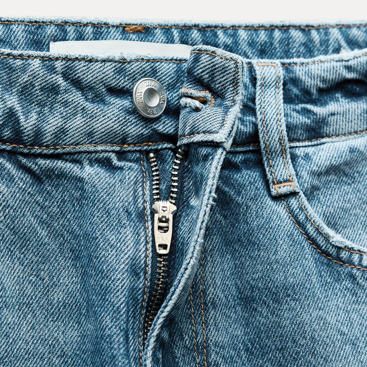 Moudda ZARA - Denim - Taille Haute & Effet Déchiré - Tunisie 3