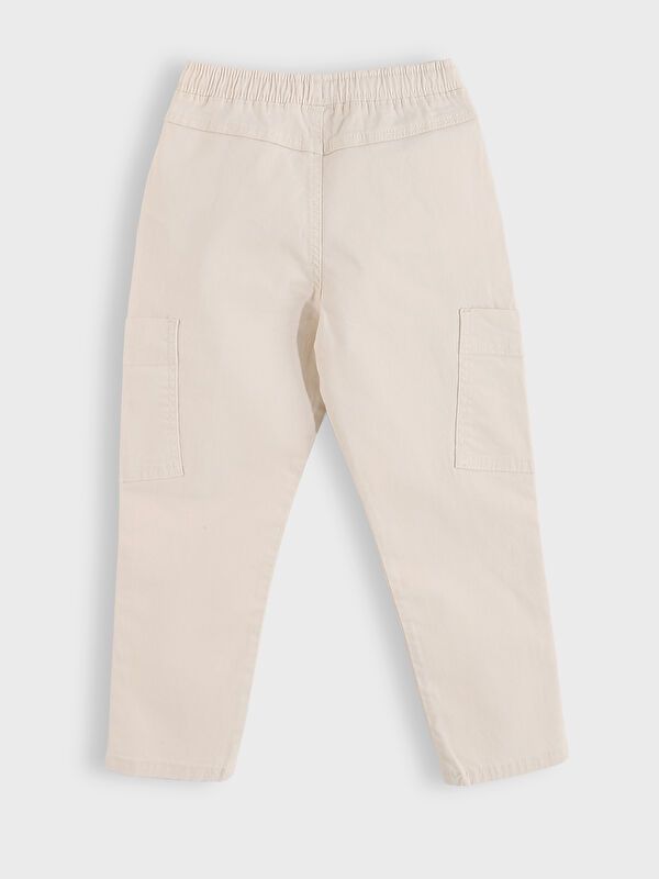 Moudda LC Waikiki - Pantalon tissé épais basique Garçon Beige clair - Tunisie 2