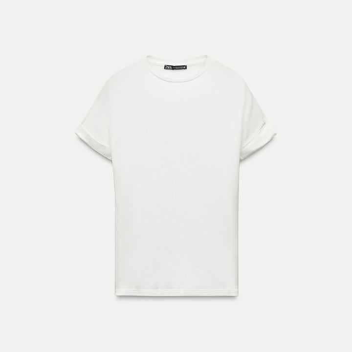 Moudda ZARA - T-shirt lyocell/viscose/laine/élasthanne, tissu tourné - Tunisie 2