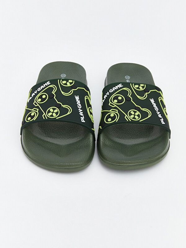 Moudda LC Waikiki - Pantoufles pour Garçon couleur Kaki clair - Tunisie 3