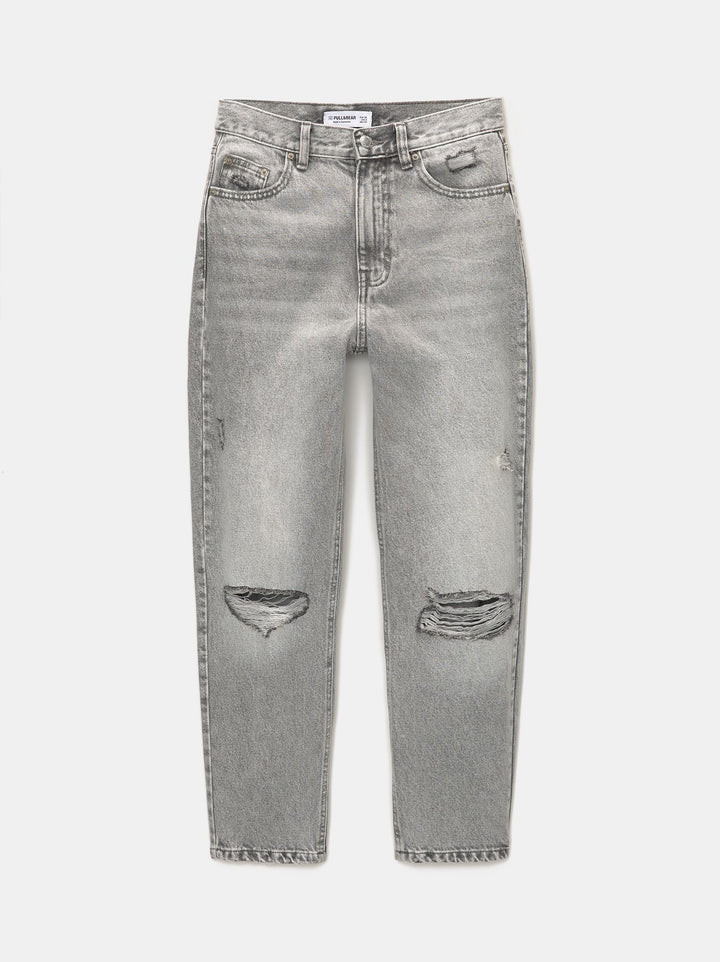 Moudda PULL & BEAR - Pantalon Mom Déchiré - Tunisie 5