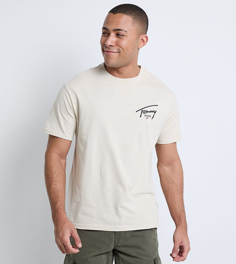 Moudda Tommy Hilfiger - Tshirt À Col Ras Du Cou Et Logo Signature  - Tunisie 1