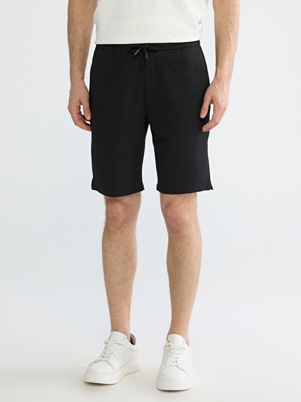 Moudda LC Waikiki - Bermuda en tissu pour Homme couleur Noir - Tunisie 2