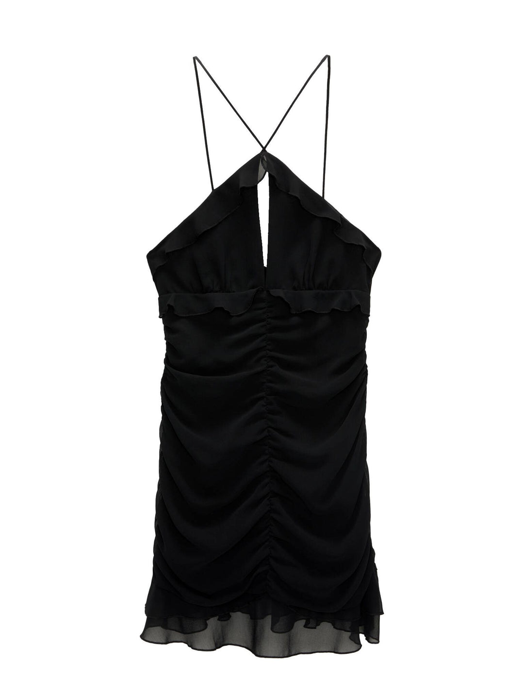 Moudda PULL & BEAR - Robe Halter Volants Nuit - Tunisie 1