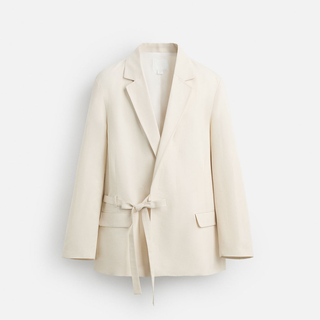 Moudda ZARA - Blazer Déstructuré - Nœud (Sandwash) - Tunisie 1