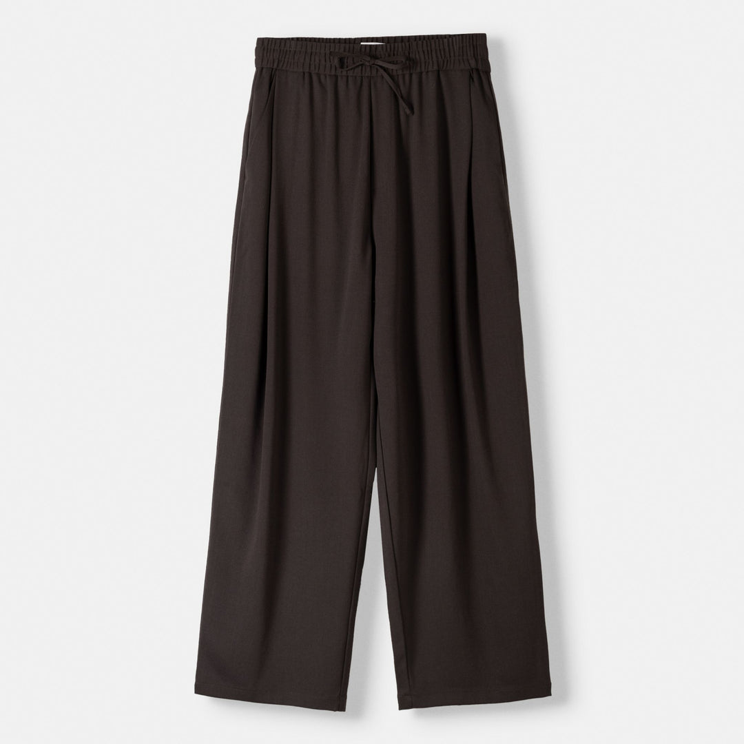 Moudda BERSHKA - Marron – pantalon super ample coupe tailleur coordonné - Tunisie 1
